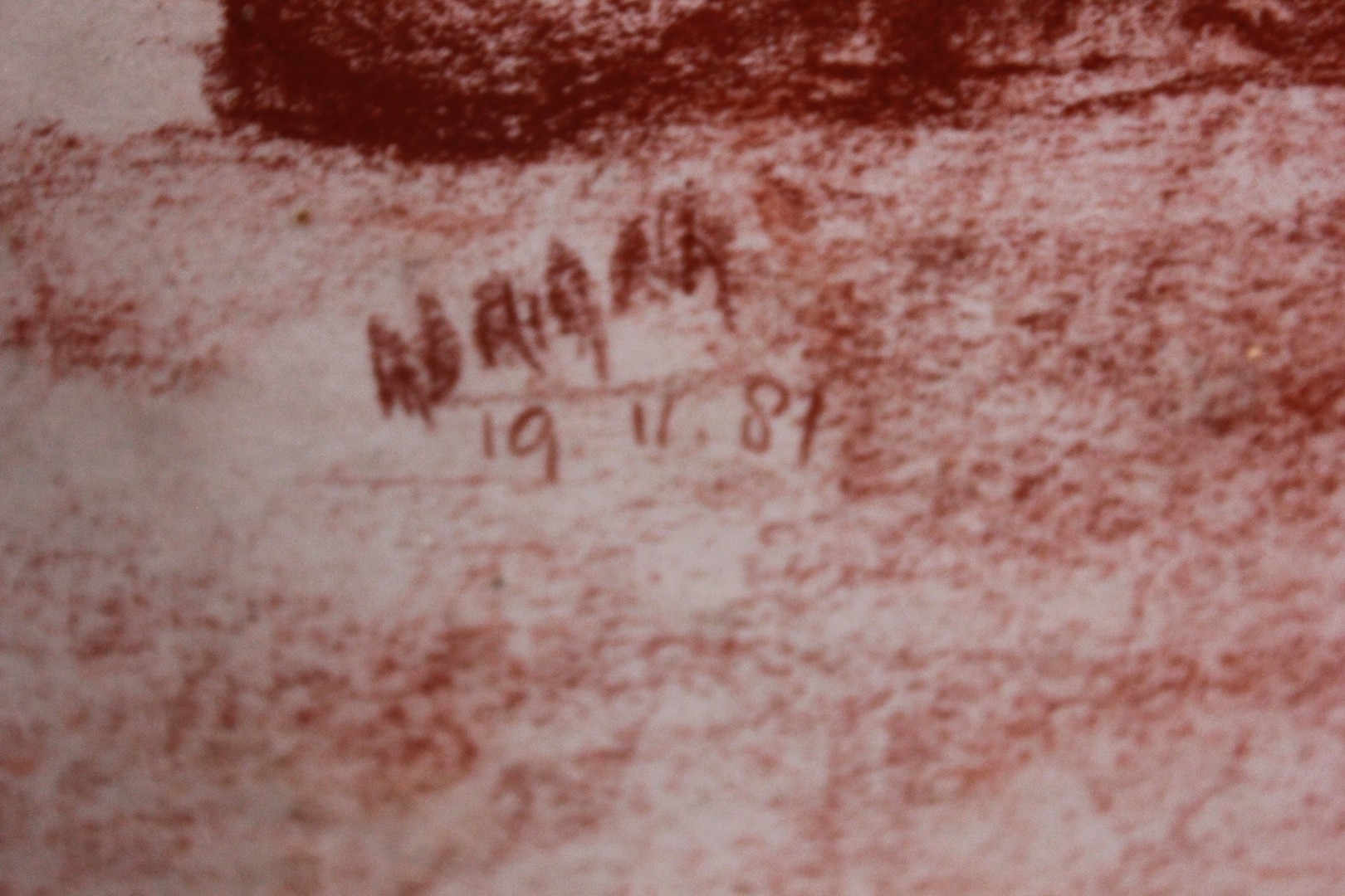 Natura morta con lanterna, sanguigna su carta (159) – Divani
